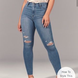 Abercrombie high rise “Jean leggings”